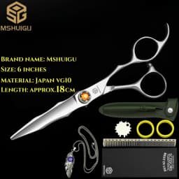 ATS314 Steel 6.3' Professional Hairdressing Scissors Barber Shears for Salon Stylists, Ultra-Sharp & Durable Mshuigu