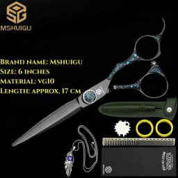 ATS314 Steel 6.3' Professional Hairdressing Scissors Barber Shears for Salon Stylists, Ultra-Sharp & Durable Mshuigu