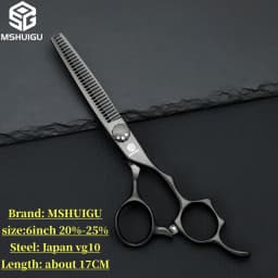 ATS314 Steel 6.3' Professional Hairdressing Scissors Barber Shears for Salon Stylists, Ultra-Sharp & Durable Mshuigu