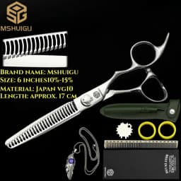 ATS314 Steel 6.3' Professional Hairdressing Scissors Barber Shears for Salon Stylists, Ultra-Sharp & Durable Mshuigu