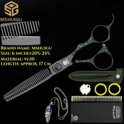 ATS314 Steel 6.3' Professional Hairdressing Scissors Barber Shears for Salon Stylists, Ultra-Sharp & Durable Mshuigu