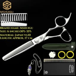 ATS314 Steel 6.3' Professional Hairdressing Scissors Barber Shears for Salon Stylists, Ultra-Sharp & Durable Mshuigu