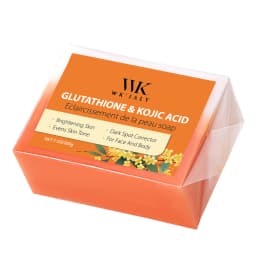 WK JALY Kojic Acid Whitening Soap Bar, With Glutathione, Vitamin C, Dark Spot Corrector, Even Skin Tone,  For Face, Body 200g