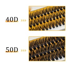 Lashes 10pcs/Lot Cluster Lashes 3 Rows 40D /50D Bundles Natural Style Individual Eyelashes Handmade Supplier