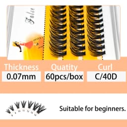 Lashes 10pcs/Lot Cluster Lashes 3 Rows 40D /50D Bundles Natural Style Individual Eyelashes Handmade Supplier