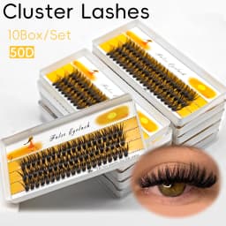 Lashes 10pcs/Lot Cluster Lashes 3 Rows 40D /50D Bundles Natural Style Individual Eyelashes Handmade Supplier