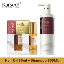 Original Karseell 500ml Moisture Shampoo Argan Oil Moisturizing Smooth Shampoo Hair Care Set 1/2/3pcs for Dry and Damaged Hair