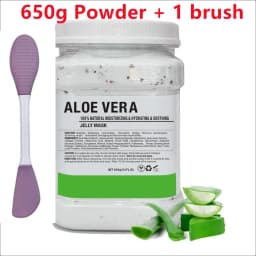 650g Chamomile Hyaluronic Acid Facial Moisturizing Mask Powder with Silicone Brush Increasing Skin Elasticity Rose Jelly Mask