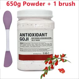 650g Chamomile Hyaluronic Acid Facial Moisturizing Mask Powder with Silicone Brush Increasing Skin Elasticity Rose Jelly Mask