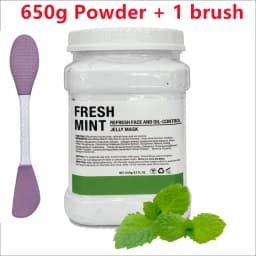 650g Chamomile Hyaluronic Acid Facial Moisturizing Mask Powder with Silicone Brush Increasing Skin Elasticity Rose Jelly Mask