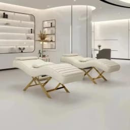 2026 Modern Golden Base Massage Table for Beauty Living Room Eyelash Extension Full Set of Furniture