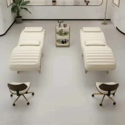 2026 Modern Golden Base Massage Table for Beauty Living Room Eyelash Extension Full Set of Furniture