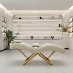 2026 Modern Golden Base Massage Table for Beauty Living Room Eyelash Extension Full Set of Furniture