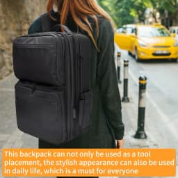 Professional Barber & Makeup Travel Backpack with USB Adjustable Dividers - Large Cosmetic Storage Organizer Bag for Salon Tools