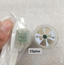 10pcs 2 Generation Massage Fractional RF Microneedle Cartridge Consumables Gold Plated 10/25/64 Pins Nano Cartridges