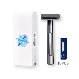 RZACLEA Suspended Blade Thickness Chrome Double-edged Safety Razor Half Blade Shaver Gift Box Male Metal Handle Shaving Razor