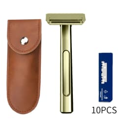RZACLEA Suspended Blade Thickness Chrome Double-edged Safety Razor Half Blade Shaver Gift Box Male Metal Handle Shaving Razor