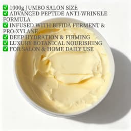 1000g Salon Grade Anti Wrinkle Face Cream | Peptide Complex Bifida Ferment Anti-Aging Firming Moisturizing Skin Care