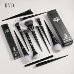 Kat Von D Makeup Brush Set & Kit Foundation Blush Highlight Concealer Powder Sculpting Eyeshadow Brush KVD Brand Makeup Brush