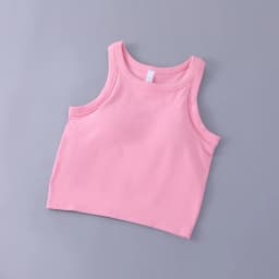 Women's Pink Vest with Chest Pad for Comfortable Flexibility for Breathable Vest Women's Soft Vest Exposed Navel