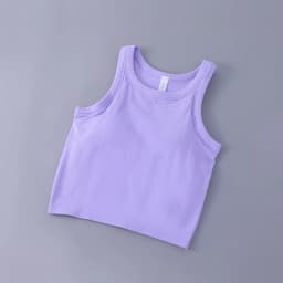 Women's Pink Vest with Chest Pad for Comfortable Flexibility for Breathable Vest Women's Soft Vest Exposed Navel