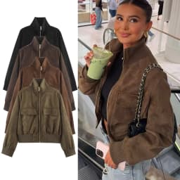Women's Autumn Jackets 2026 New Fashion Big Pocket Elegant Women's Slim Warm Jackets Autumn Street Chic Young Student Coats