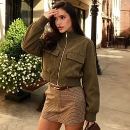 Women's Autumn Jackets 2026 New Fashion Big Pocket Elegant Women's Slim Warm Jackets Autumn Street Chic Young Student Coats