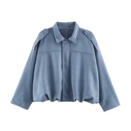 HH Women's Street Fashion Solid Loose Suede Texture Coats Causal Long Bat Sleeves Lapel Zipper Fly Winter Vintage Jackets