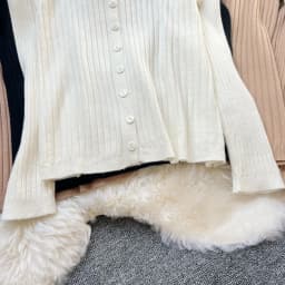 YuooMuoo Korean Fashion Embroidery Cardigans Tops 2026 New Autumn Slim Elastic Ribbed Knitted Tops Chic Streetwear Ladies Shirts