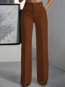 European and American cross-border 2026 new women's high-waisted, draped, straight-cut, simple suit pants for women