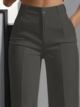 European and American cross-border 2026 new women's high-waisted, draped, straight-cut, simple suit pants for women