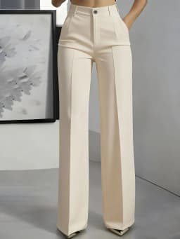 European and American cross-border 2026 new women's high-waisted, draped, straight-cut, simple suit pants for women