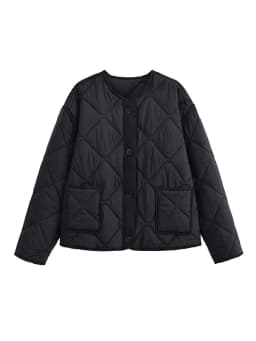 Nlzgmsj Autumn Winter Women's Solid Single-breasted O-Neck Jacket Fashion Long Sleeve Coat Street Casual Short Jacket