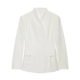 ETJ 2025 Women's New Fashion Design Three-Dimensional Cut High Collar Slim Suit Jacket & Matching Casual Trousers