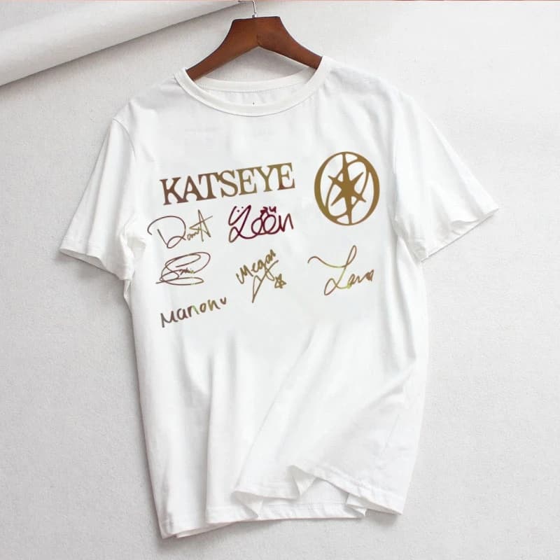 KATSEYE Gnarly Women Summer Short Sleeve Fashion Print Lady T-shirts Top T Shirt Ladies Womens Graphic Female Tee T-Shirt