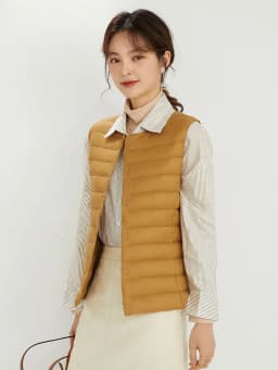NewBang 90% Matt Fabric Women's Warm Vests Ultra Light Down Vest Women Two Ways Waistcoat Portable Warm Sleeveless Winter Liner