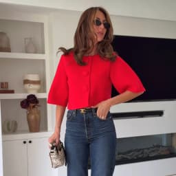 MUJER Button Knit Crop Top Woman Summer Knitwear Polo Cropped Cardigan Women Wide Sleeve Knitted Sweaters for Women Fashion Tops