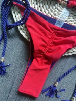 Sexy Solid color Women's Swimsuit Two-piece Triangle Swimwear Braiding rope Bikinis Set Beach Bathing Suit Brazilian Biquinis