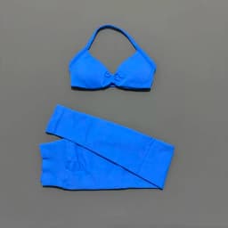 2Pcs HISTELLO Seamless Yoga Sports Set for Women Resistant Backless Bra Pilates Fitness Workout Running Leggings Gym Suit