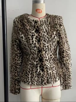 Chic Stylish Outer Coat Women Print Elegant Vintage Autumn Short Jacket Casual Daily Office Streetwear
