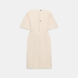 2026 New Ruffle Pleated Women's Dress Elegant and Fashionable Solid Color Round Neck Long Sleeve Women's Elegant Long Dress