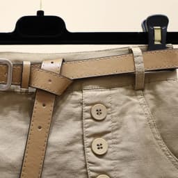 2025 New Chic Shorts Women Belt Korean Solid Buttons Side Slit A-line Streetwear Fashion Skirts Chic Harajuku Summer Loose Pants