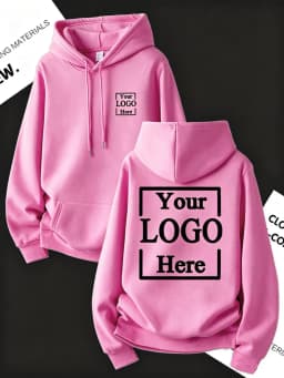 Customize Womens Hoodies Street Oversized Pocket Sweatshirts Hip Hop Unisex Tops DIY Your Logo/Graphic Pullovers Woman Clothes