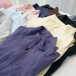 Women's Stand Collar Zipper Jacket, Bare-skin Feel, High Stretch, Moisture Absorption Sweat Releasing, Slim Fit