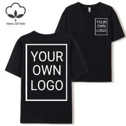 Double Sided Customized LOGO Picture Women T-Shirt Summer Y2K Loose Short Sleeves Comfortable T Shirts Crewneck DIY Tee Tops