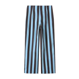 BSAY 2026 Vertical Striped Women Matching Outfit Lapel Sleeveless Frog Button Vest High Waist Wide Leg Trousers Casual Piece Set