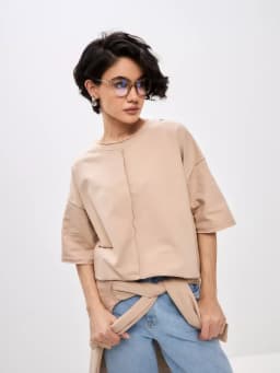 Hirsionsan Summer Casual Oversized T-shirts Women 100% Cotton Pink Loose Tees 2025 New Cusual Solid O Neck Female Aesthetic Tops