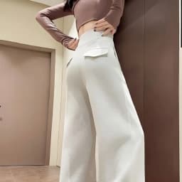 Women's Gray Sports High Waist Hanging Loose Slimming Straight Leg Wide Leg Pants American Sweatpants