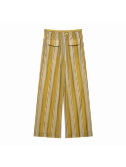 Women Casual Striped Loose Shirt Trouser Suits Women Full Sleeve Lapel Button Top Long Straight Pants Set Female 2026 Lady Suit