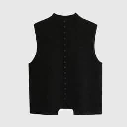 Elegant Sleeveless Sweater Knit Single Breasted Button Waistcoat Casual Streetwear Knitwears Tank Ladies irregular Sweater Vest
